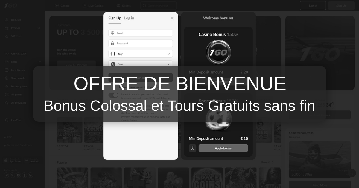 1Go Casino : Meilleures Machines à Sous et Retraits Rapides